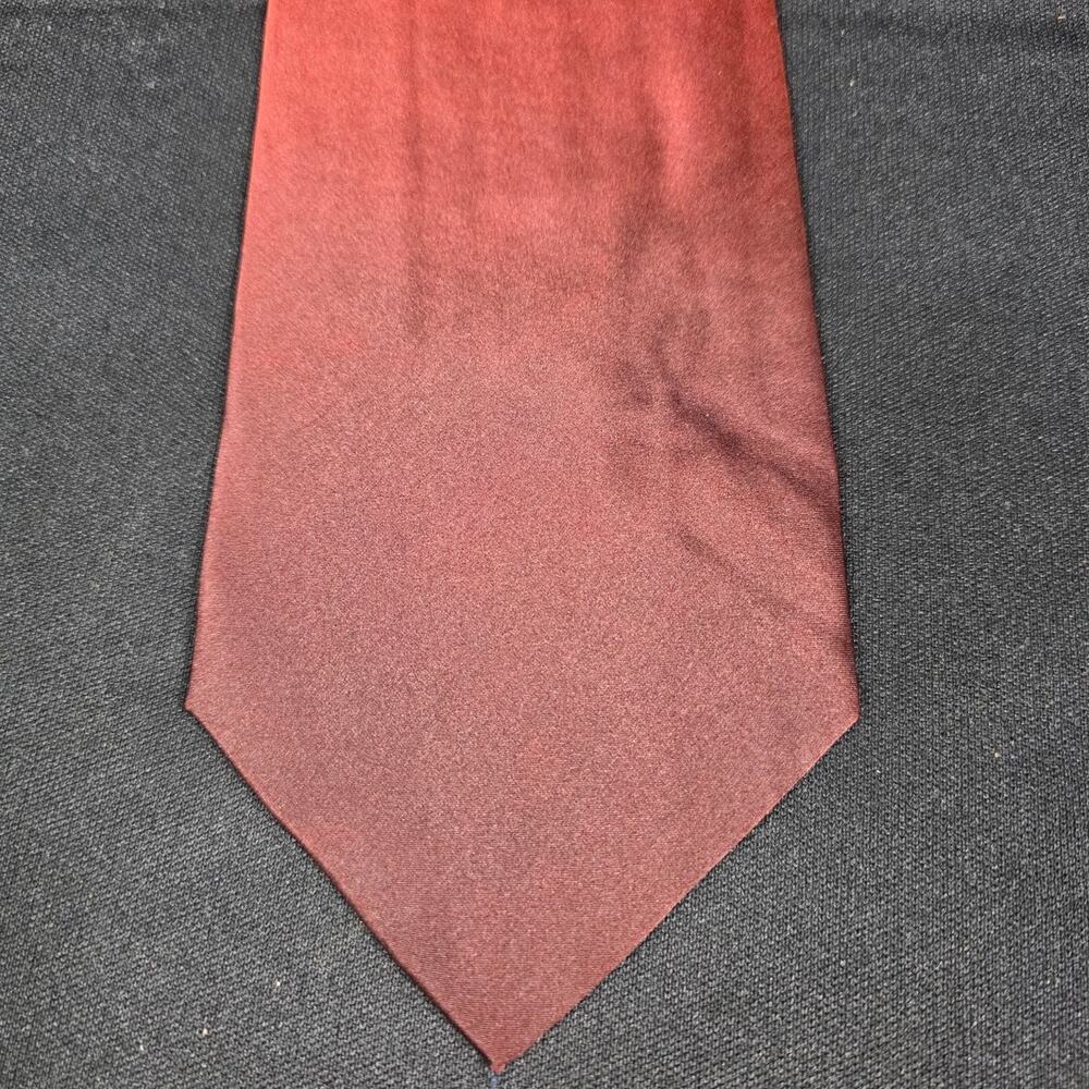 GASPARO Tie Men's Ombre Red Brown Rust Handmade Pure Silk Classic